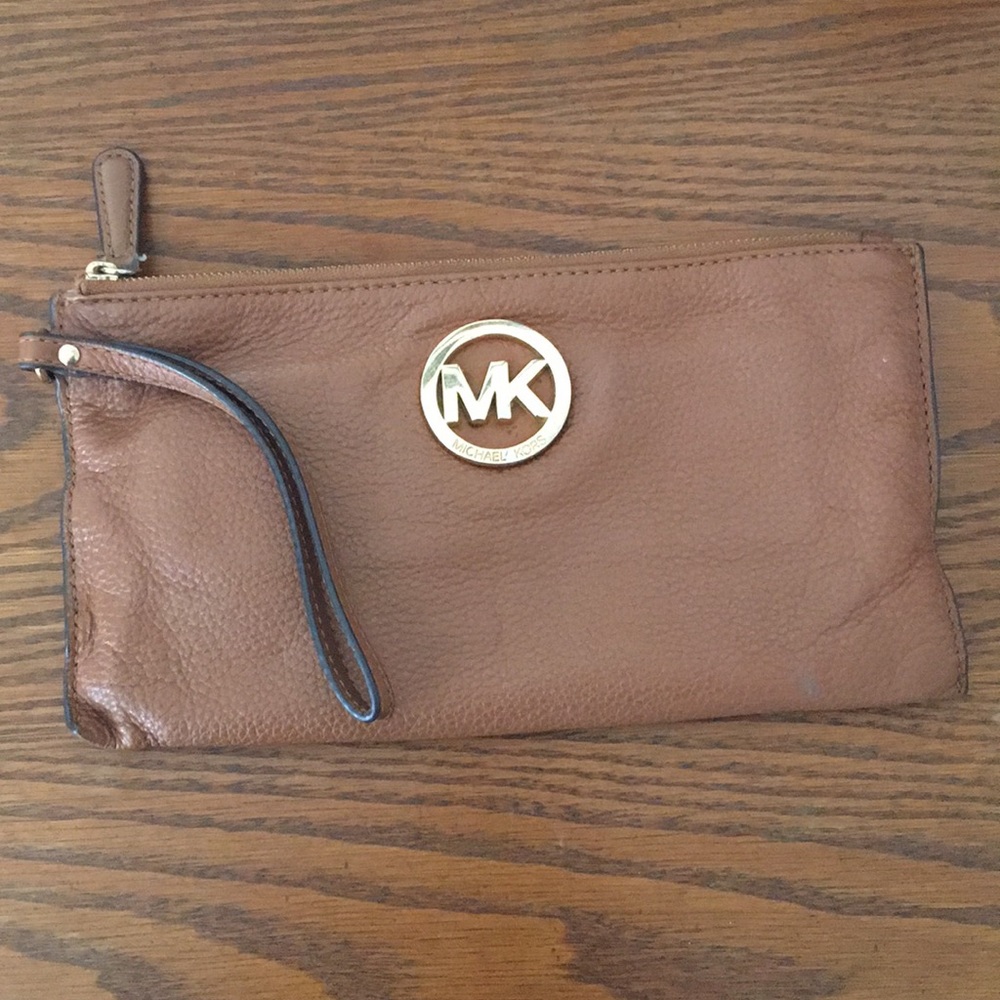 Michael Kors Camel colored Wristlet